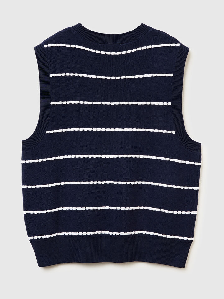 SLEEVELESS SWEATER Women image number 6